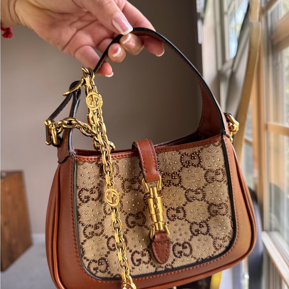 Gucci Brown and Gold Mini Bag - Picture 1 of 6